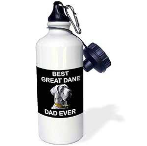 3dRose ܥȥ롢21󥹡ۥ磻 3dRose Water Bottle, 21oz, White