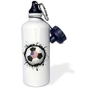 3dRose ウォーターボトル、21オンス、ホワイト 3dRose Water Bottle, 21oz, White