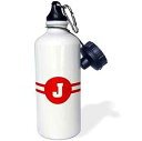 3dRose ウォーターボトル、21オンス、ホワイト 3dRose Water Bottle, 21oz, White