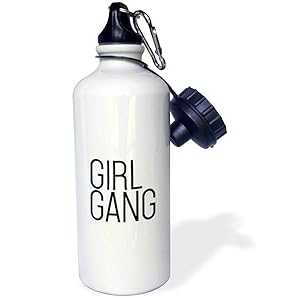 3dRose ウォーターボトル、21オンス、ホワイト 3dRose Water Bottle, 21oz, White