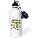 3dRose ウォーターボトル、21オンス、ホワイト 3dRose Water Bottle, 21oz, White