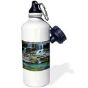 3dRose ウォーターボトル、21オンス、ホワイト 3dRose Water Bottle, 21oz, White