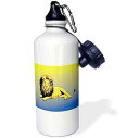 3dRose ウォーターボトル、21オンス、ホワイト 3dRose Water Bottle, 21oz, White