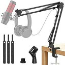 K KASONIC Microphone Stand, Adjustable Microphone Desk Stand for HyperX Mic Boom...