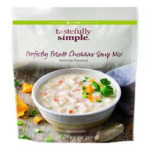 上品でシンプルな完璧なポテトチェダースープ-水を加えるだけ！-7.1オンス Tastefully Simple Perfectly Potato Cheddar Soup - Just Add Water! - 7.1 Oz