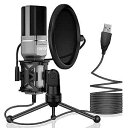 VIMVIP USB Microphone, Microphone for Computer USB Mic for PC Desktop Laptop Con...