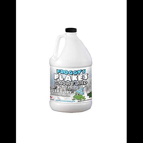 Froggys Snow Juice - 人工降雪機用 1 ガロン超乾燥液 Froggys Fog Froggys Snow Juice - 1 Gallon Ultra Dry Fluid for Artificial Snow Machines