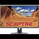 Scepter 24 インチ プロフェッショナル薄型 75Hz 1080p LED モニター 2x HDMI VGA 内蔵スピーカー、マシンブラック (E248W-19203R シリーズ) Sceptre 24