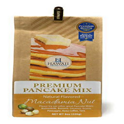 ハワイセレクション、パンケーキミックスプレミアムマカデミアナッツ、8オンス Hawaii Selection, Pancake Mix Premium Macadamia Nut, 8 Ounce