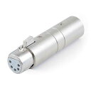 SIRS-E 3 Pin XLR Male to 5 Pin XLR Female DMX Converter Adapter 70030 for ENTTEC...