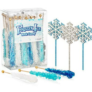 ॢåǥƥå-18ĤΥƥå˸̤ޤ줿åǥ3ĤΥ-֥ǥӥåեơ֥κץɤޤޤƤޤ Candy Envy Frozen Ice Rock Candy Sticks - 18 Individually Wrapped Rock Can