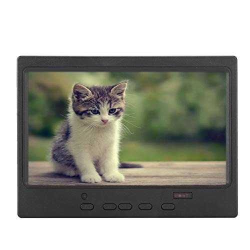 Raspberry Pi用LCDディスプレイ、7インチポータブルモニター、1024x600多機能ディスプレイサポートHDMI/VGA/AV入力、16:9 7インチワイドスクリーンデザイン、AV+HDMI+VGA複数入力(US) Wendry LCD Display for Raspberry Pi, 7 Inch Portable Monitor, 1024