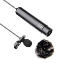 Nicama XLR Lavalier Microphone with Windscreen Muff Phantom Power Lapel Microphone for Canon Sony Panasonic Camcorders Zoom H4n H5 H6 Tascam DR-40 DR-60D DR-70D Audio Recorders Mixer (6.5 fts)
