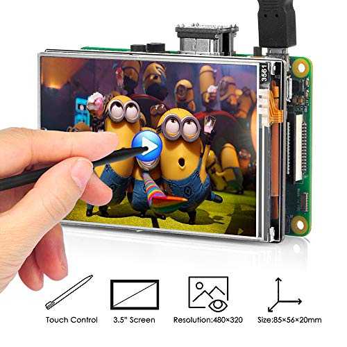 OSOYOO 3.5インチ HDMI LCD タッチスクリーンモニターディスプレイ TFT Raspberry Pi 4 3 Model B B+ 2 オーディオ出力 スタイラスペン付き OSOYOO 3.5" HDMI LCD Touch Screen Monitor Display TFT for Raspberry Pi 4 3 Model B B+ 2 A