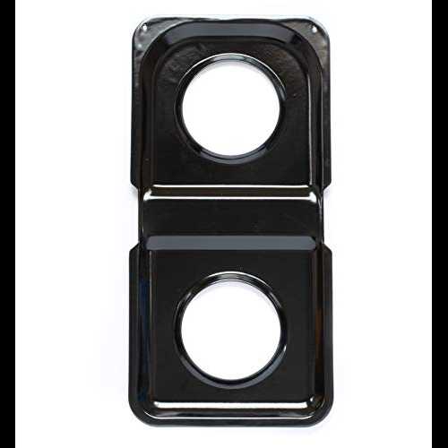 Range Kleen P501 黒磁器長方形ガスストーブドリップパン、16.875 x 8.125 インチ Range Kleen P501 Bl..