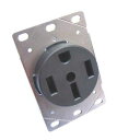Conntek 80311 RV/レンジ/ジェネレーター ストレート ブレード フラッシュ マウント レセプタクル NEMA 14-50R Conntek 80311 RV/ Range/ Generator Straight Blade Flash Mount Receptacle NEMA 14-50R