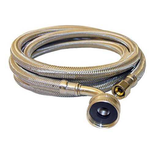 LASCO 10-0979 Dishwasher Supply Flex, Stainless Steel Braided with Poly Inner Core 3/8-Inch Fema..