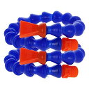 Utoolmart プラスチッククーラントパイプホース 調整可能なマルチ仕様 スイッチなし 平口ネジ 柔軟な水油クーラントホースパイプ ブルーラウンドスイッチ 2個 Utoolmart Plastic Coolant Pipe Hose Adjustable Multi Specifications Without Switch Flat