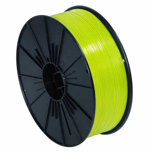 Aviditi Yellow Plastic Twist Tie Spool, 7000' Long for Custom Length Ties, Use t...
