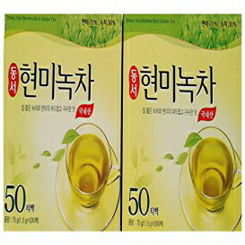 Dong Suh 韓国玄米緑茶 2パック(100個(ティーバッグ)) Dong Suh Korean Brown Rice Green Tea Pack of 2(100(tea Bag)