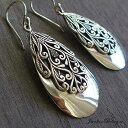 フィリグリー ティア ドロップ華やかなバリ スターリング シルバー イヤリング JD25 JackieDesign Filigree Tear Drop Ornate Bali Sterling Silver Earrings JD25