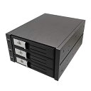 Syba 3 ベイ トレイレス SATA SAS 3.5 インチ HDD 内部エンクロージャ ケージ コンポーネント その他 SY-MRA35029 Syba 3 Bay Tray Less SATA SAS 3.5