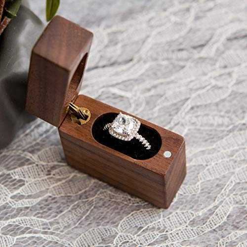 婚約、プロポーズ、結婚式用の秘密のポータブル木製リングボックス Muujee Secret Portable Wood Ring Box for Engagement, Proposals and Wedding Ceremony 婚約、プロポーズ、結婚式用の秘密のポータブル木製リングボックス Muujee Secret Portable Wood Ring Box for Engagement, Proposals and Wedding Ceremony