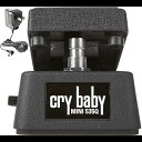 ダンロップ CBM535Q Cry Baby Q ミニ ワウ エフェクト ペダル バンドル ダンロップ ECB-003 9 ボルト AC アダプター付き MXR Dunlop CBM535Q Cry Baby Q Mini Wah Effects Pedal Bundle with Dunlop ECB-003 9-volt AC Adapter