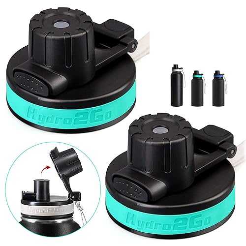 Hydro2Go Flip Lid for Hydro flask Wide Mouth, 12, 18, 32, 40, 64 oz Wa...