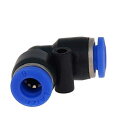 Othmro クイックコネクタ ネジサイズ 6mm タイプ PV6 ブラックブループラスチック素材 水フィルターシステム用 8 個 Othmro Quick Connector Thread Size 6mm Type PV6 Black Blue Plastic Material for Water Filter System 8 Pcs(3)