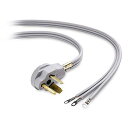 Cable Matters 3 極ドライヤー コード、30 アンペア アプライアンス コード (NEMA 10-30P から 3 線式) - 10 フィート Cable Matters 3 Prong Dryer Cord, 30 Amp Appliance Cord (NEMA 10-30P to 3-Wire) - 10 Feet(2)