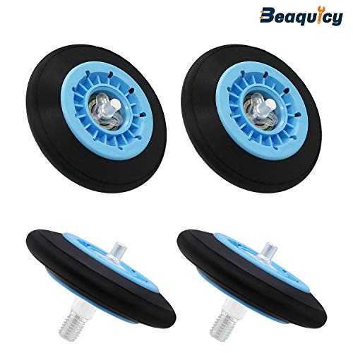 DC97-16782A Beaquicy アップデートベアリング付きドライヤードラムローラー - Samsung Dryer-4 パック..