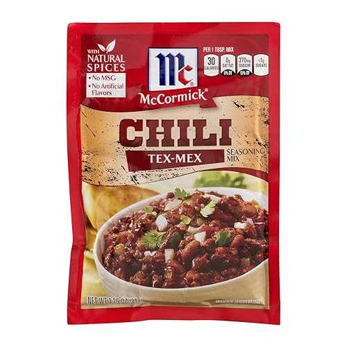 McCormick, Chili Seasoning Mix, Tex Mex, 1.25 Ounce McCormick, Chili Seasoning Mix, Tex Mex, 1.25 Ounce