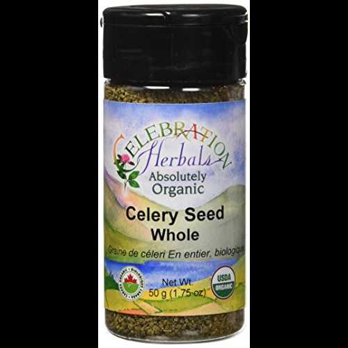 CELEBRATION HERBALS セロリシード ホールオーガニック 48 g、0.02 ポンド CELEBRATION HERBALS Celery Seed Whole Organic 48 g, 0.02 Pound