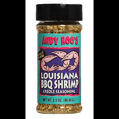 Andy Roo's No Salt No MSG Louisiana BBQ Shrimp Creole Seasoning, 3.5 Ounce Shaker Andy Roo's No Salt No MSG Louisiana BBQ Shrimp Creole Seasoning, 3.5 Ounce Shaker