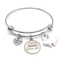 Pammytail Some Bunny Loves You Charm Bracelet Easter Gift Stainless Steel Expand...