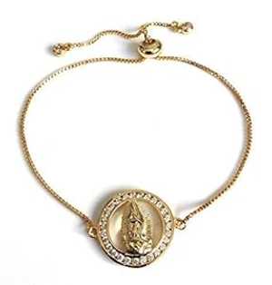 グアダルーペの聖母 調節可能なボロ ブレスレット - 聖母マリア ジュエリー SIFRIMANIA Our Lady of Gu..