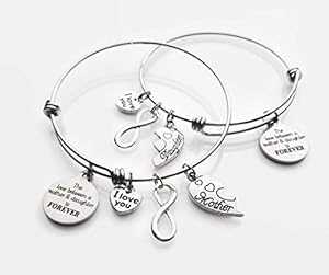 インフィニティ チャーム ブレスレット 2 個セット 母と娘の愛は永遠です ステンレススチール Pammytail Set of 2 Infinity Charm Bracelets The love between a mother and daughter is forever Stainless Steel