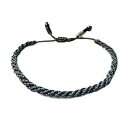 ネイビー セーラー ロープ ブレスレット 編組 織物 航海ノット ビーチ ジュエリー 男性と女性用 RUMI SUMAQ Navy Sailor Rope Bracelet Braided Woven Nautical Knot Beach Jewelry for Men and Women by RUMI SUMAQ(4)