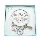 MOM & THREE DAUGHTERS Kindergarten or Preschool Graduation Bangle Bracelet Stain...