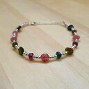 トルマリン ホイール ビーズ ブレスレット 女性用 スターリング シルバー ビーズ 10月の誕生日 ギフトのアイデア anushruti Tourmaline Wheel Beads Bracelet for Women Sterling Silver Beads October Birthday Gift ideas(4)