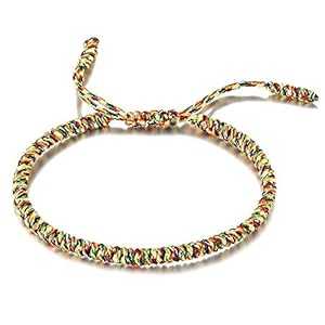 LAMIBEE Multicolor Lucky And Protection Bracelet, Hand Braided Rope Thread, Surfer Bracelet, Wrist Wrap Bracelet, String Rope Bracelet for Him Her, Women Men (Multicolor) LAMIBEE Multicolor Lucky And Protection Bracelet, Hand Braided Rope Thread, Surfer Bracelet, Wrist Wrap Bracelet, String Rope Bracelet for Him Her, Women Men (Multicolor)