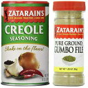 Zatarain のケイジャン シーズニング バンドル - Zatarain のクレオール シーズニング 8 オンスと Zatarain のガンボ ファイル 1.25 オンスを各 1 個 Zatarain's Cajun Seasoning Bundle - 1 each of Zatarain's Creole Seasoning 8 Ounces