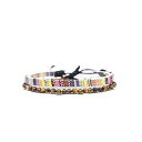 Made by Nami 2x Boho Surfer Bracelet Set Women & Men - Handmade Summer Beach Bracelets - Adjustable & 100% Waterproof - Festival Accessories - Beaded & Braided (Tiger-Eyes & Yellow)(4)