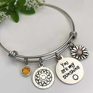 You Are My Sunshine フレンドシップ ブレスレット 拡張可能な娘チャーム バングル - Small-Med Otterly Charming You Are My Sunshine Friendship Bracelet Expandable Daughter Charm Bangle - Small-Med You Are My Sunshine フレンドシップ ブレスレット 拡張可能な娘チャーム バングル - Small-Med Otterly Charming You Are My Sunshine Friendship Bracelet Expandable Daughter Charm Bangle - Small-Med