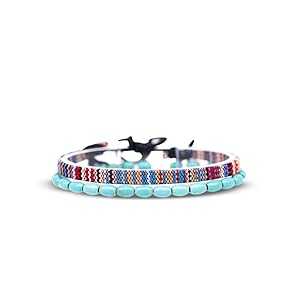 Made by Nami 2x Boho Surfer Bracelet Set Women & Men - Handmade Summer Beach Bracelets - Adjustable & 100% Waterproof - Festival Accessories - Beaded & Braided (Turquoise Beads & Multi) Made by Nami 2x Boho Surfer Bracelet Set Women & Men - Handmade Summer Beach Bracelets - Adjustable & 100% Waterproof - Festival Accessories - Beaded & Braided (Turquoise Beads & Multi)