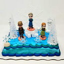 ԂGUƃe[}̃ANZT[FBtB[`[ⓀGUo[Xf[P[Lgbp[Zbg Birthday Celebrations Frozen Elsa Birthday Cake Topper Set Featuring Baby Elsa and Friends with Themed Accessories