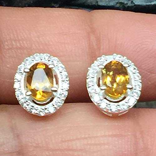 ナチュラル 1.5ct ゴールデン シトリン 925 ソリッド スターリング シルバー イヤリング 10mm Natural Rocks by Kala Natural 1.5ct Golden Citrine 925 Solid Sterling Silver Earrings 10mm ナチュラル 1.5ct ゴールデン シトリン 925 ソリッド スターリング シルバー イヤリング 10mm Natural Rocks by Kala Natural 1.5ct Golden Citrine 925 Solid Sterling Silver Earrings 10mm