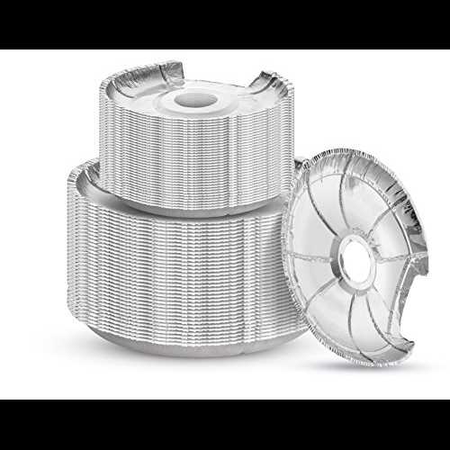 電気およびガスレンジストーブ用使い捨て耐久性バーナーよだれかけ 20 個パック - アルミホイル丸型バ..