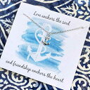 アンカー ネックレス - スターリングシルバー - 友情ネックレス - 彼女へのギフト CY Design Studio Anchor Necklace - S...